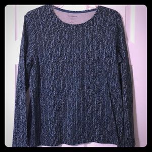 Croft & Barrow Blue Long Sleeve Tee